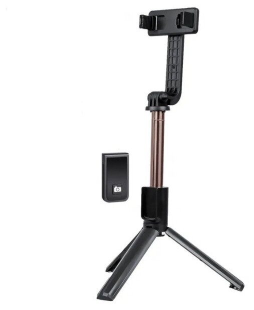 Монопод-трипод Stand Live Broadcast Selfie Stick P40L с Bluetooth пультом ДУ Черный