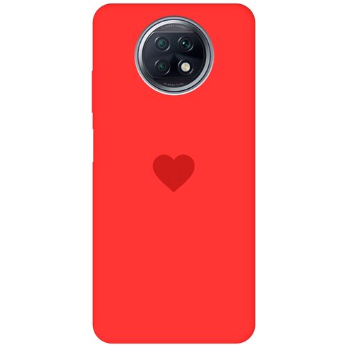 Силиконовая чехол-накладка Silky Touch для Xiaomi Redmi Note 9T с принтом Heart красная силиконовая чехол накладка silky touch для xiaomi redmi note 9t с принтом christmas deer красная