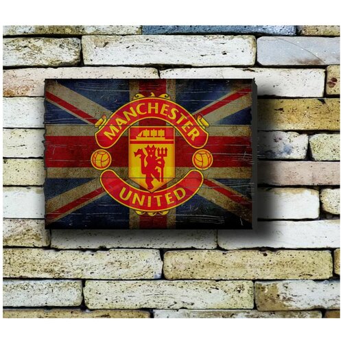 Картина на досках 'Футбольный Клуб Манчестер Юнайтед' 30/40 см