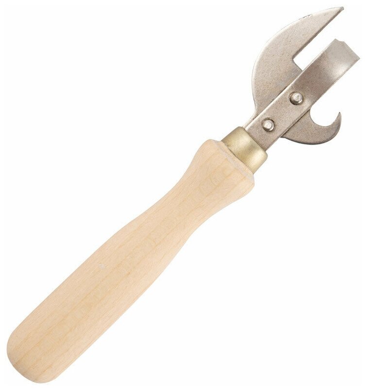 Консервный нож с деревянной ручкой / Открывалка для бутылок / Открывалка для банок / Открывашка