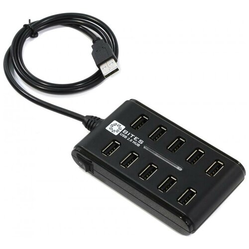 USB-Хаб концентратор 5bites HB210-205PBK 10 портов USB20 блок питания 5В-2А 250000₽
