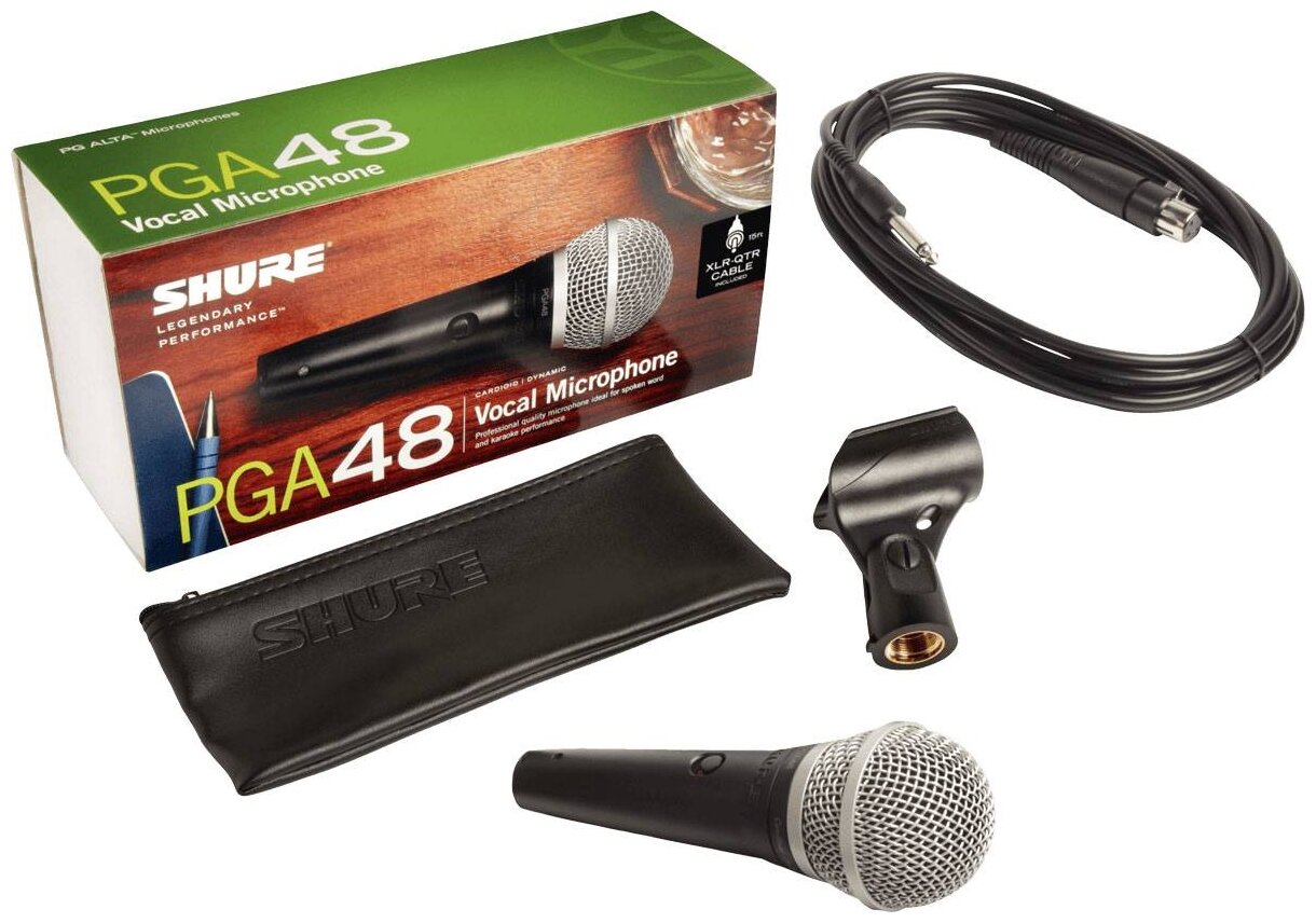 Микрофон проводной Shure PGA48-QTR-E