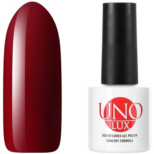 Гель лак для ногтей UNO LUX, Madder Red, 8 мл цветной гель лак для ногтей на резиновой основе 7 5 мл искусственный гель для маникюра удаляемый замачиванием полупостоянный уф лак