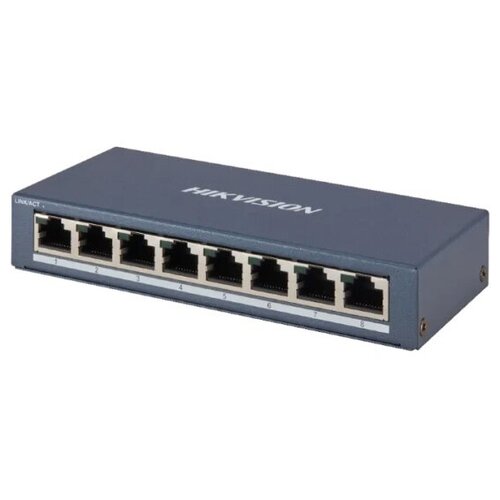 Коммутатор Hikvision 8PORT 1000M DS-3E0508-E(B) hikvision ds 3e0510hp e коммутатор свитч