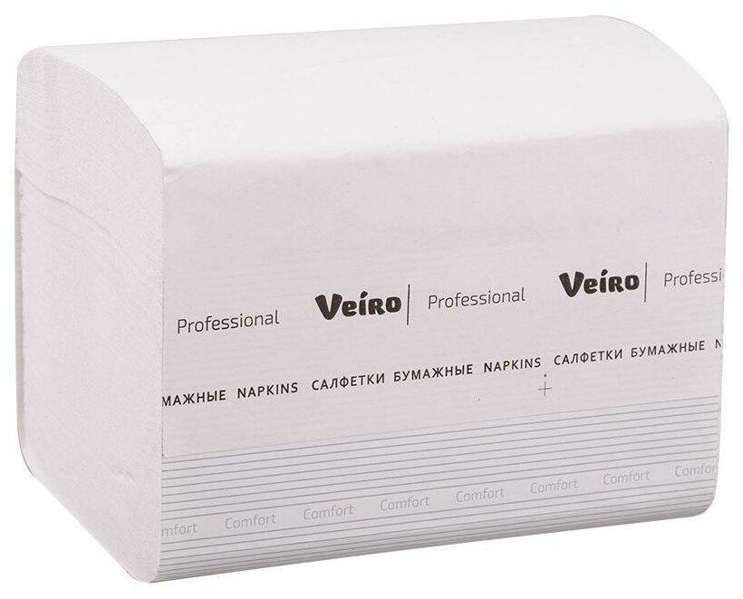 Салфетки VEIRO Professional Comfort, 220 шт., 2-слойные, V, NV211 - фотография № 1
