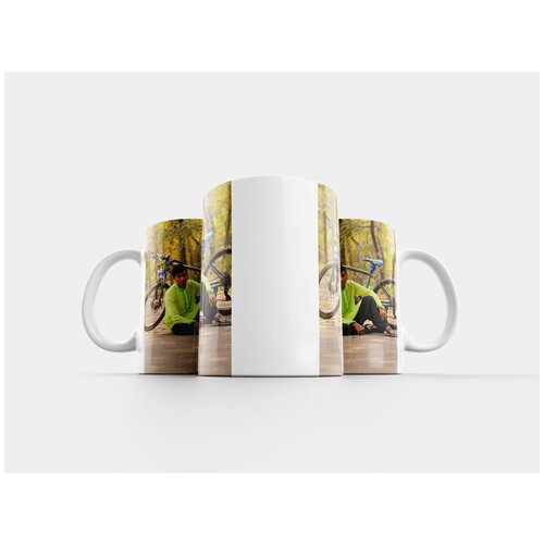 фото Кружка "колесо, велосипед, человек" 320 мл lotsprints