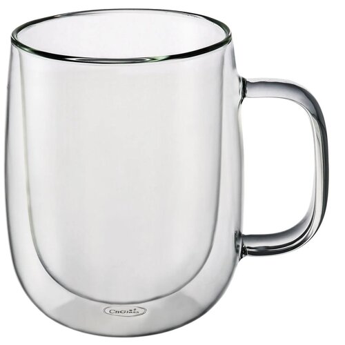 Кружка CnGlass стеклянная с двойными стенками для кофе капучино латте и чая 355 мл B3-1