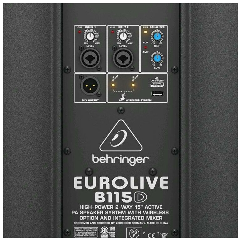 Акустическая система BEHRINGER Eurolive B115D назначение: концертная, черный