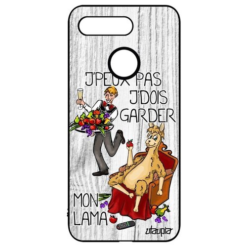 фото Дизайнерский чехол на // honor v20 / view 20 // "не могу - у меня лама!" карикатура картинка, utaupia, белый