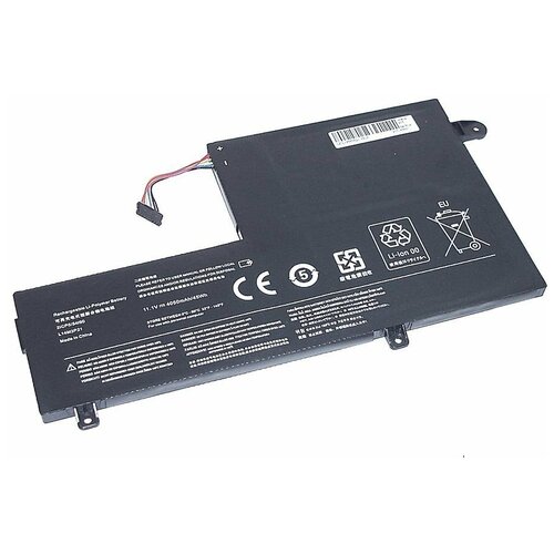 Аккумуляторная батарея для ноутбука Lenovo Flex 3 14 (L14M3P21-3S1P) 11.1V 45Wh OEM черная аккумулятор для ноутбука lenovo flex 2 14 l13l4a61 2s2p 7 2v 4400mah oem черная