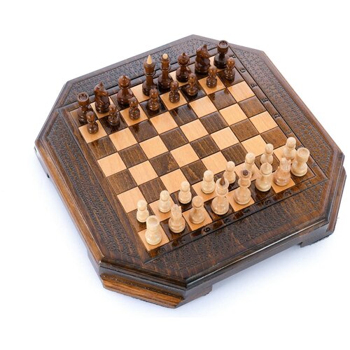 Шахматы резные Восьмиугольник 30, Harutyunyan шахматы резные ручной работы матросы