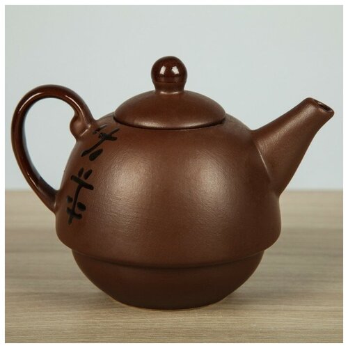 фото Чайник заварочный, коричневый, матовый, 0,25л qwen