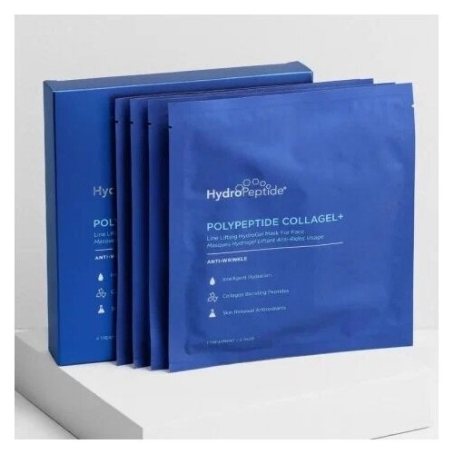 HydroPeptide PolyPeptide Collagel+ Mask Гидрогелевая маска для лица с эффектом лифтинга, 4 саше