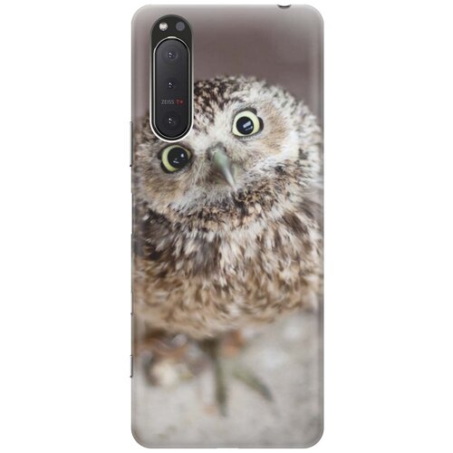 фото Силиконовый чехол на sony xperia 5 ii / сони иксперия 5 2 с принтом "удивленная сова" gosso