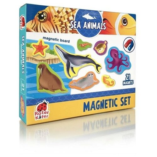 Купить Магнитный набор с доской Морские жители / Sea life RK2090-05 /Vladi Toys/, ROTER KAFER