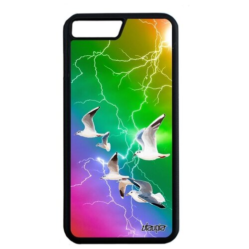 фото Защитный чехол на смартфон // iphone 7 plus // "чайки" море крачка, utaupia, цветной