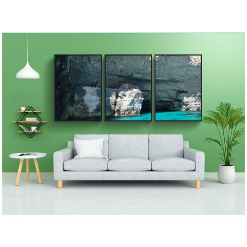 фото Набор модулных постеров для интерьера "мальта, остров, комино" 60x90 см. в тубусе, без рамки lotsprints