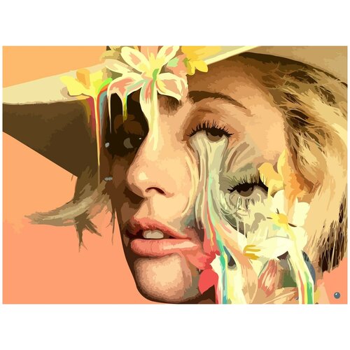 Картина по номерам на холсте Lady Gaga - 302 картина по номерам на холсте lady gaga 298 30x40