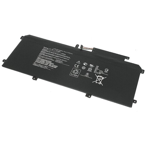 Аккумуляторная батарея iQZiP для ноутбука Asus UX305 (C31N1411) 11.4V 45WH черная