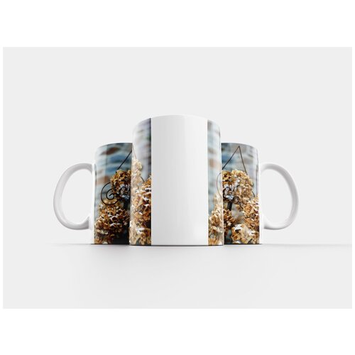 фото Кружка "гортензия, зима, блеклый" 320 мл lotsprints