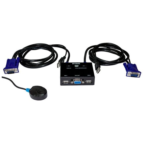 Переключатель D-Link KVM-221 (KVM-221/C1A) kvm кабель d link kvm 402