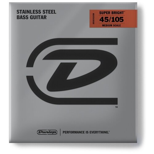 Струны для Бас-гитары 45-105 Dunlop DBSBS45105M Stanless Steel Medium Scale