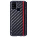 Чехол накладка G-Case Carbon для Samsung Galaxy M31, черная - изображение