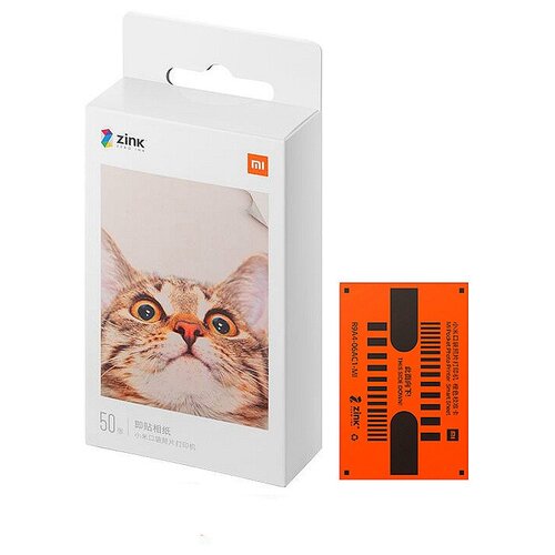 Цветная Фотобумага для принтера Xiaomi Mi Portable Photo Printer, 50 листов