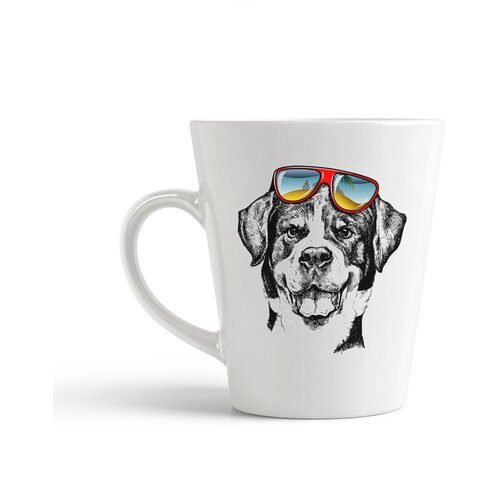 фото Кружка-латте coolpodarok животные. собачка в очках