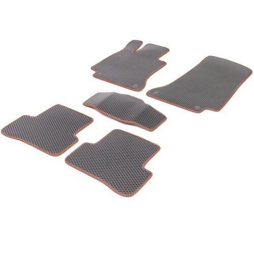 Автомобильные коврики EVA/Эва для - Mazda 6 (GH) 2007 - 2013 Черный Красный