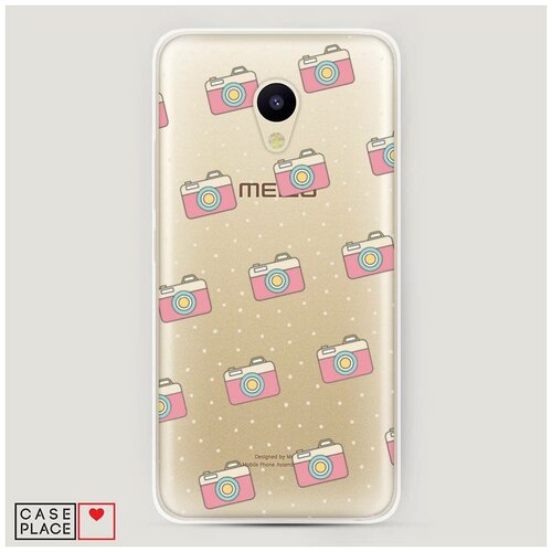 фото Силиконовый чехол "фотоаппарат фон" на meizu m5c / мейзу м5с case place