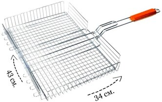 Решетка гриль универсальная для мангала ECODECOR 68*43*6,5 см.