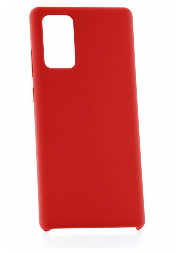 Чехол на Samsung Galaxy Note 20 Derbi Slim Silicone-2 красный, противоударная пластиковая накладка, силиконовый бампер с защитой камеры, кейс
