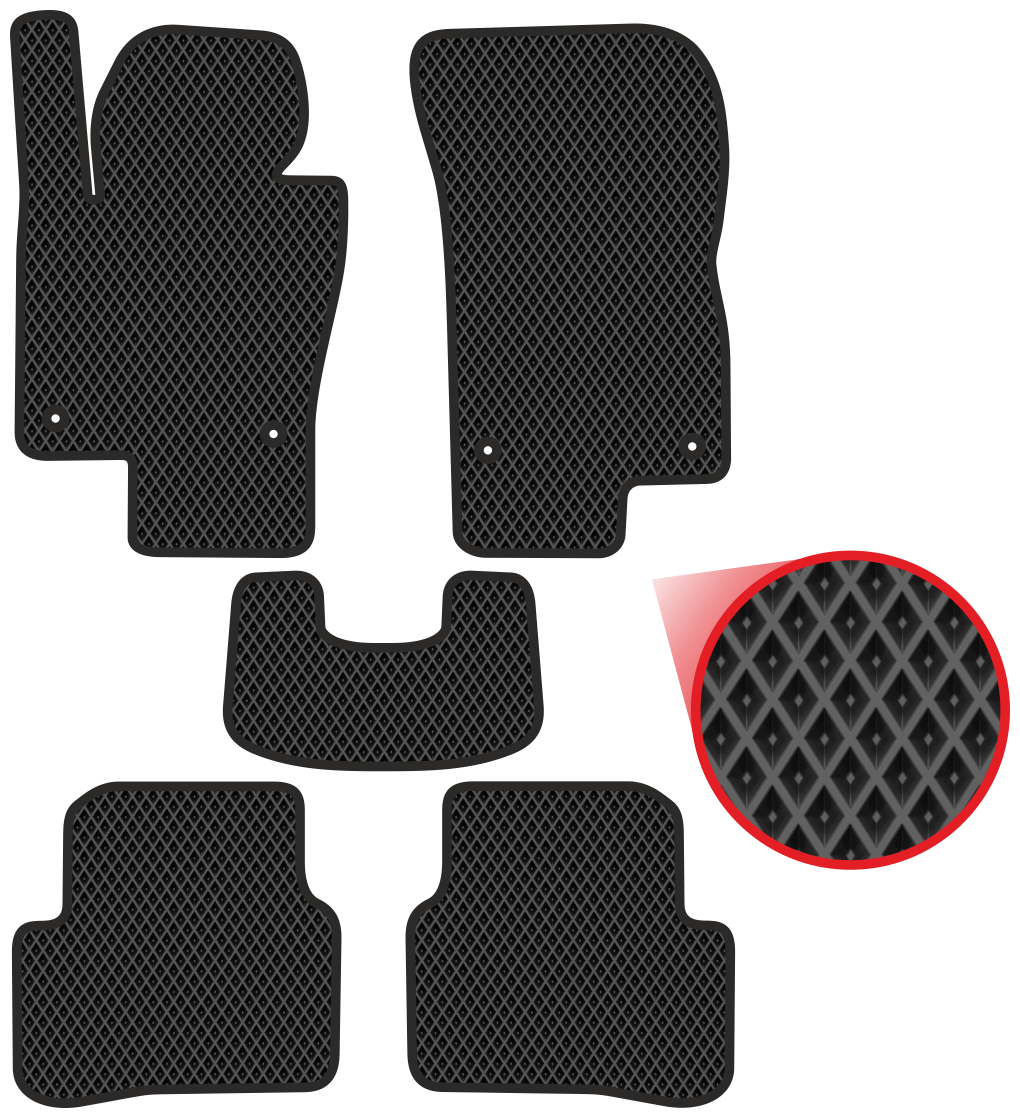 Автомобильные коврики EVA для Volkswagen Passat B7 (2010-2015)