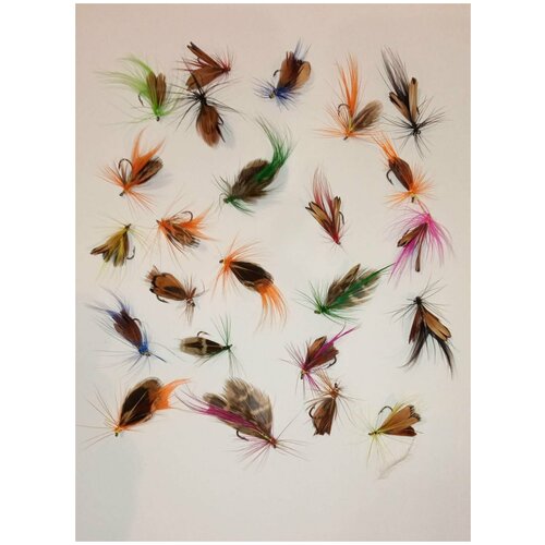 Набор приманок для нахлыста Lucky Fish Мухи 24 штуки 1560₽