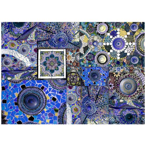 Дамаск мозаика - Виниловые фотообои, (211х150 см) дамаск мозаика виниловые фотообои 211х150 см