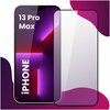 Противоударное защитное стекло для смартфона Apple iPhone 13 Pro Max / Эпл Айфон 13 Про Макс (Черный) - изображение