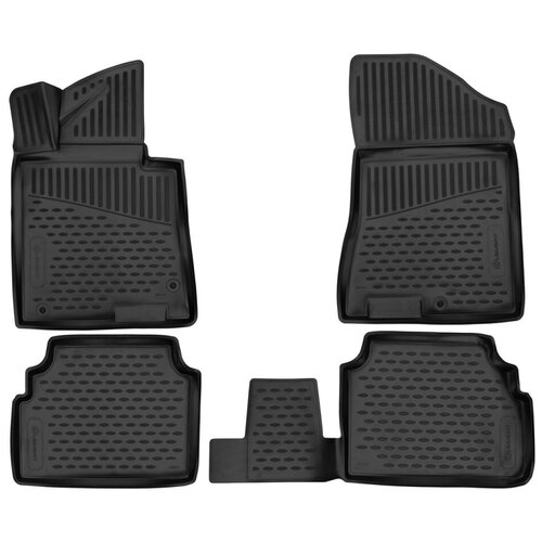 фото Коврики 3d в салон подходят для hyundai sonata, 2019-> седан, 4шт. (полиуретан) element