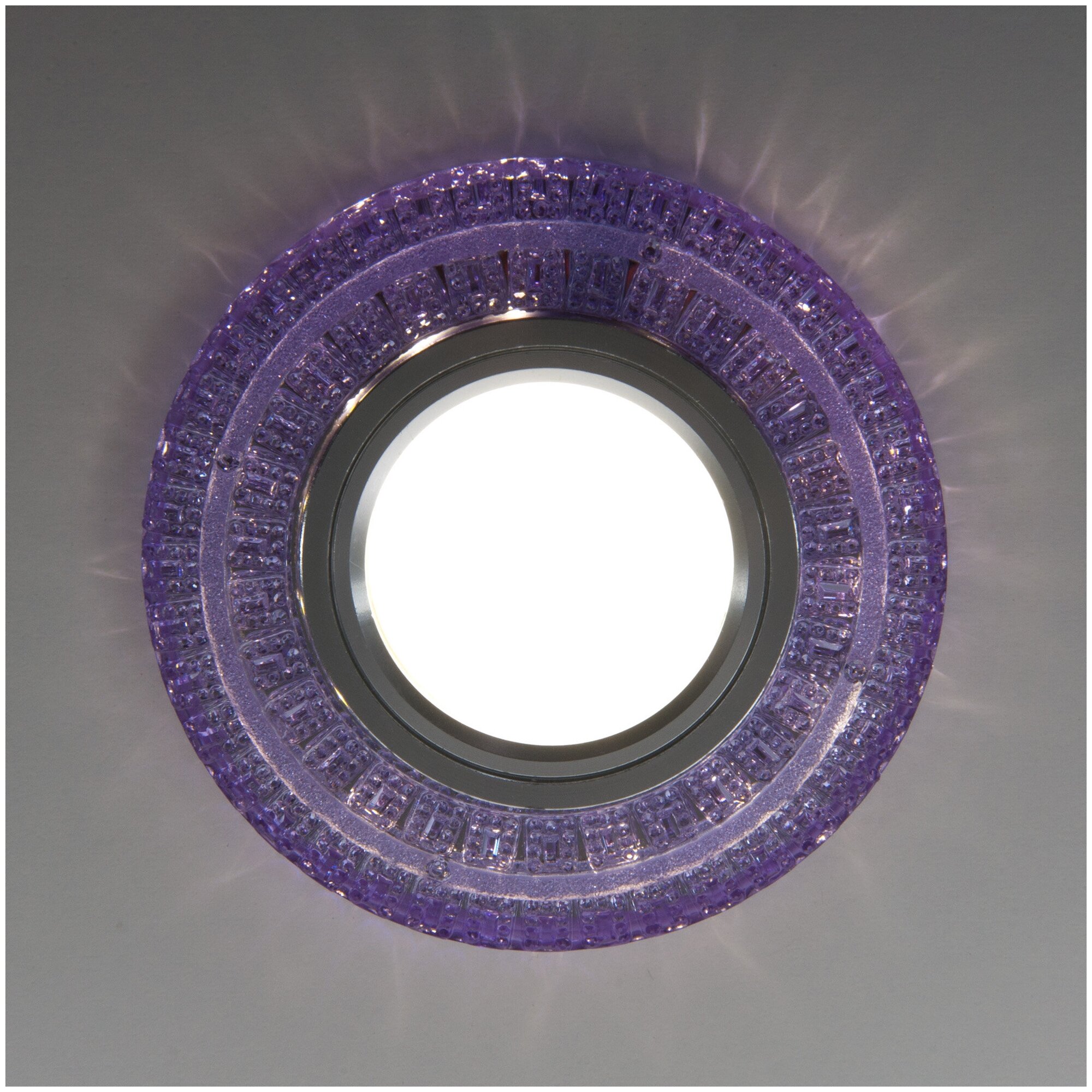 Встраиваемый точечный светильник с LED подсветкой 2225 MR16 PU фиолетовый - фотография № 5
