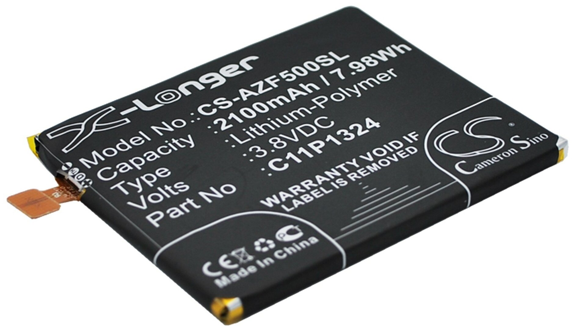 Аккумулятор CS-AZF500SL C11P1324 для Asus ZenFone 5 A501CG 3.8V / 2100mAh / 7.98Wh