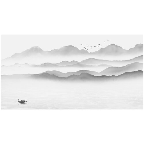 Фотообои Уютная стена Таинственное озеро 510х270 см Бесшовные Премиум (единым полотном)