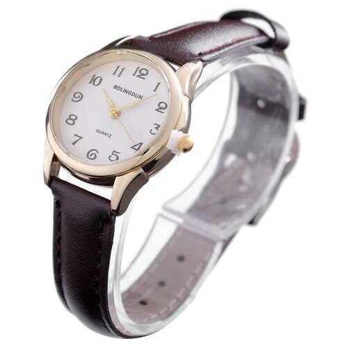 фото Часы наручные женские bolingdun 3458l, d=2.8 см, циферблат золото yandex market