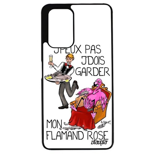 фото Защитный чехол для мобильного // xiaomi redmi 9t // "не могу - у меня фламинго!" комикс шутка, utaupia, белый