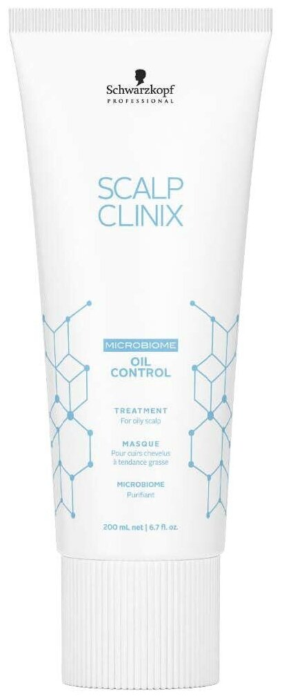 Schwarzkopf Professional, Scalp Clinix, Маска для контроля жирности кожи головы, 200 мл