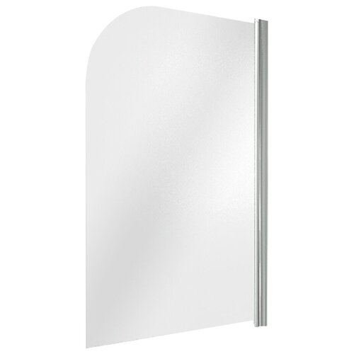 Шторка для ванной стеклянная прозрачная 80х140х0,5 см распашная профиль хром Bas Screen