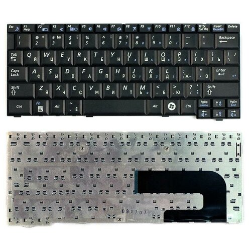 клавиатура для ноутбука samsung n120 n510 белая Клавиатура для ноутбука Samsung N120 N510 черная