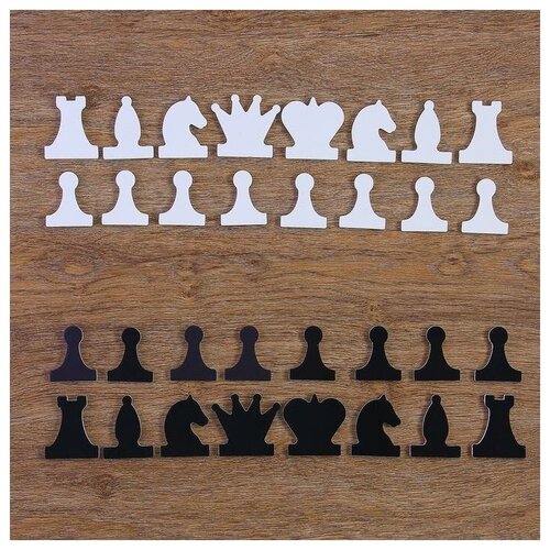 фото Набор магнитных фигур для демонстрационных шахмат, король h=6.3 см, пешка h=5.5 см десятое королевство