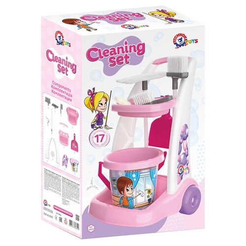 Купить Т6429 Набор Маленькая хозяйка с тележкой Cleaning set (7801), Orion Toys