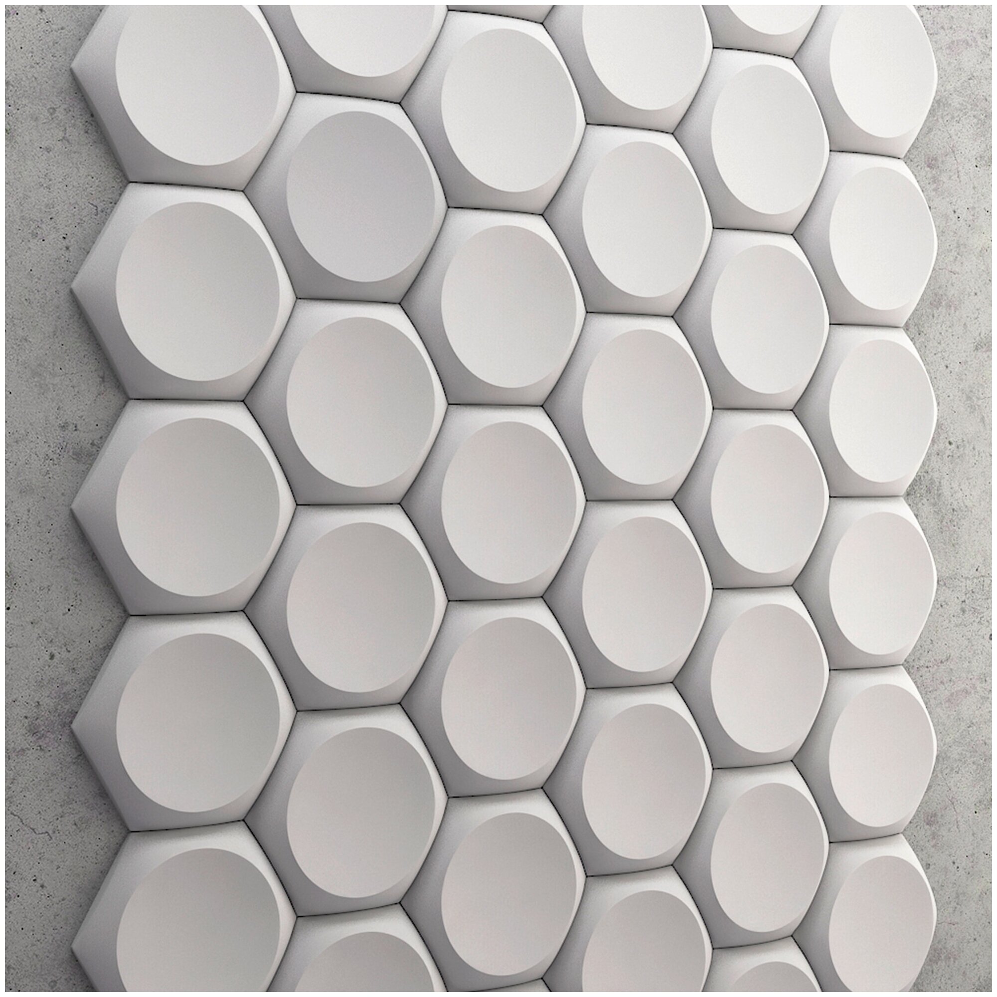 3D плитка Hexagon XXL (Гексагон XXL) 291х254х40мм