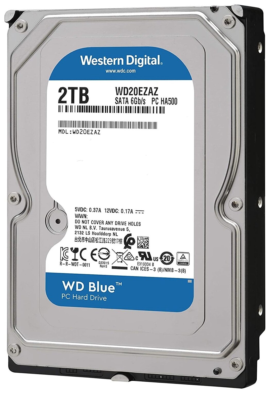 Жесткий диск Western Digital WD Blue 2 ТБ WD20EZAZ